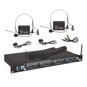 Audio-wireless-mic-4 channel-vhf-Pyle