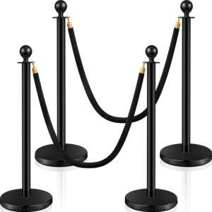Barrier-Stanchions-black